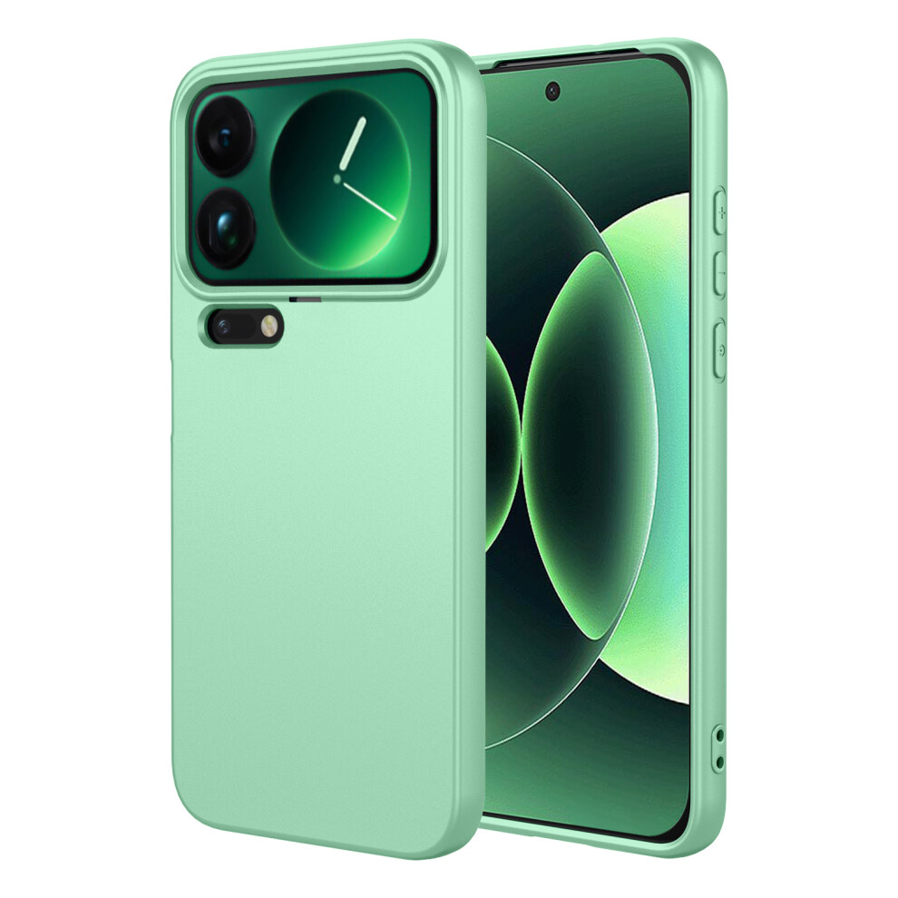 (Matcha ) For Xiaomi 17 Pro Max Case Liquid Silicone Feel Soft Tpu Protective Phone Cover Green 6914290902590