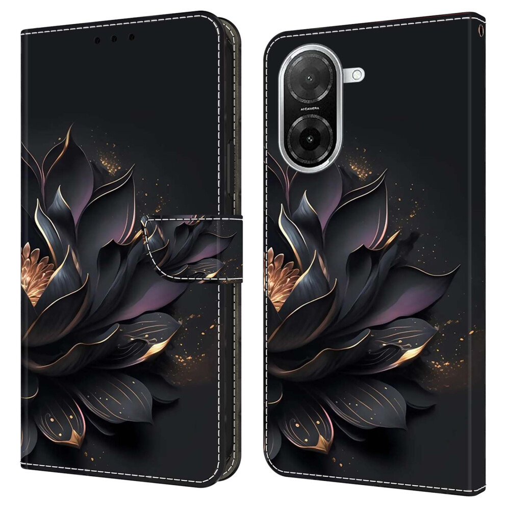 ( Lotus) For Xiaomi Redmi A5 Nfc (Eu) (173.45Mm) Case Magnetic Clasp 3D Pattern Leather Wallet Phone Cover Purple 6914294759664