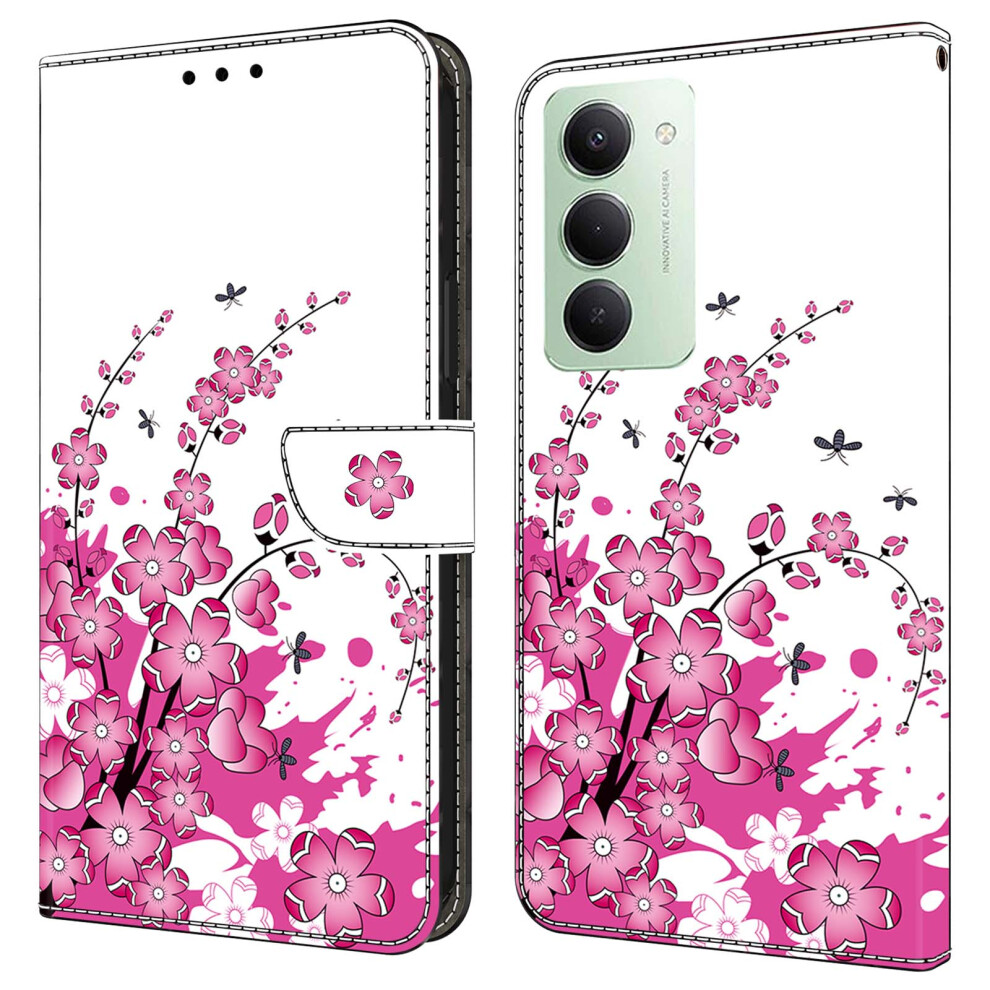 (Flower Vine) For Xiaomi Redmi 15 5G (Global) (169Mm) Case Pu Leather Wallet Phone Cover With Stand 6914294738041