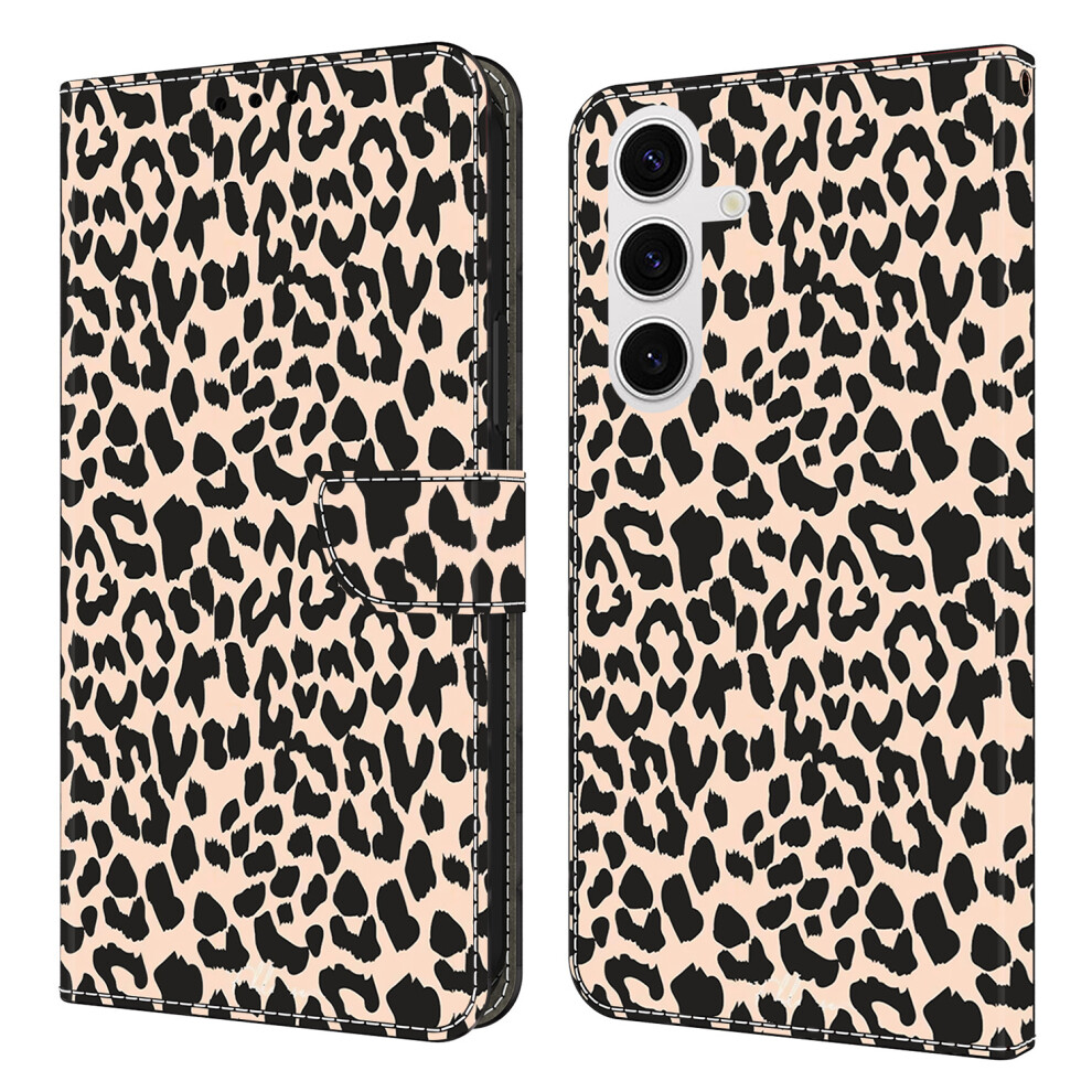 (Leopard Print) For Samsung Galaxy S26+ Case With Card Slot Pattern Printed Tpu + Pu Leather Flip Phone Cover 6914293836700