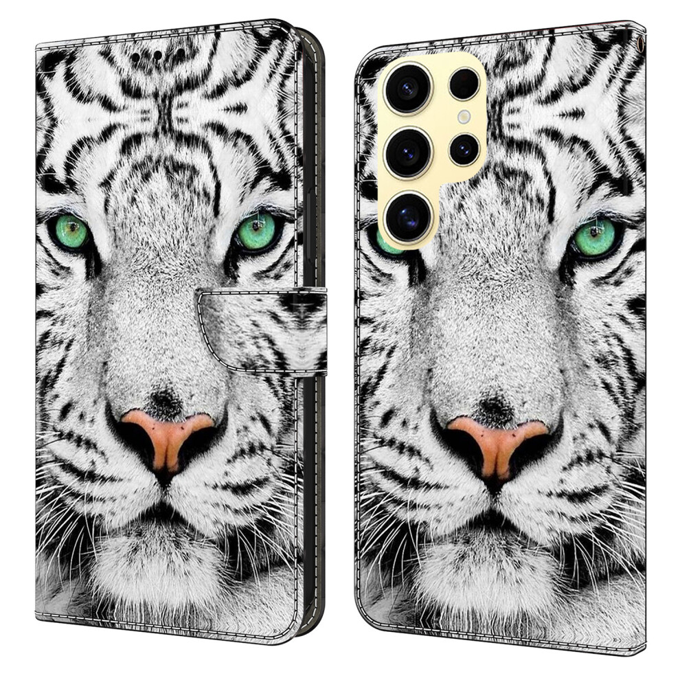 (Tiger Face) For Samsung Galaxy S26 Ultra Case With Card Slot Pattern Printed Tpu + Pu Leather Flip Phone Cover 6914299304470
