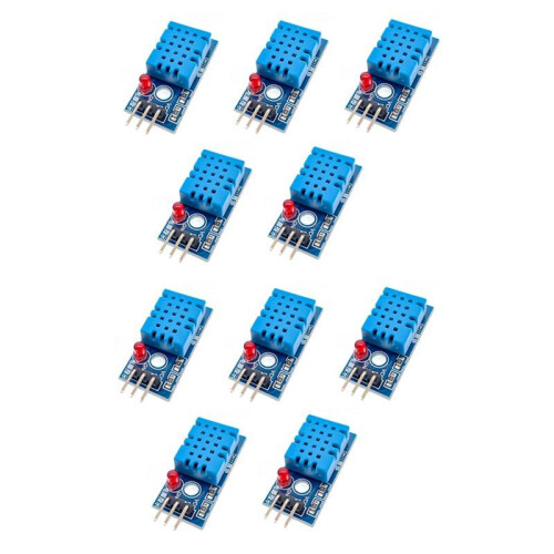 10PCS DHT11 Digital Temperature&Humidity Sensor Module Board 3.3-5V 3-Wire High Precision Low Power Module for