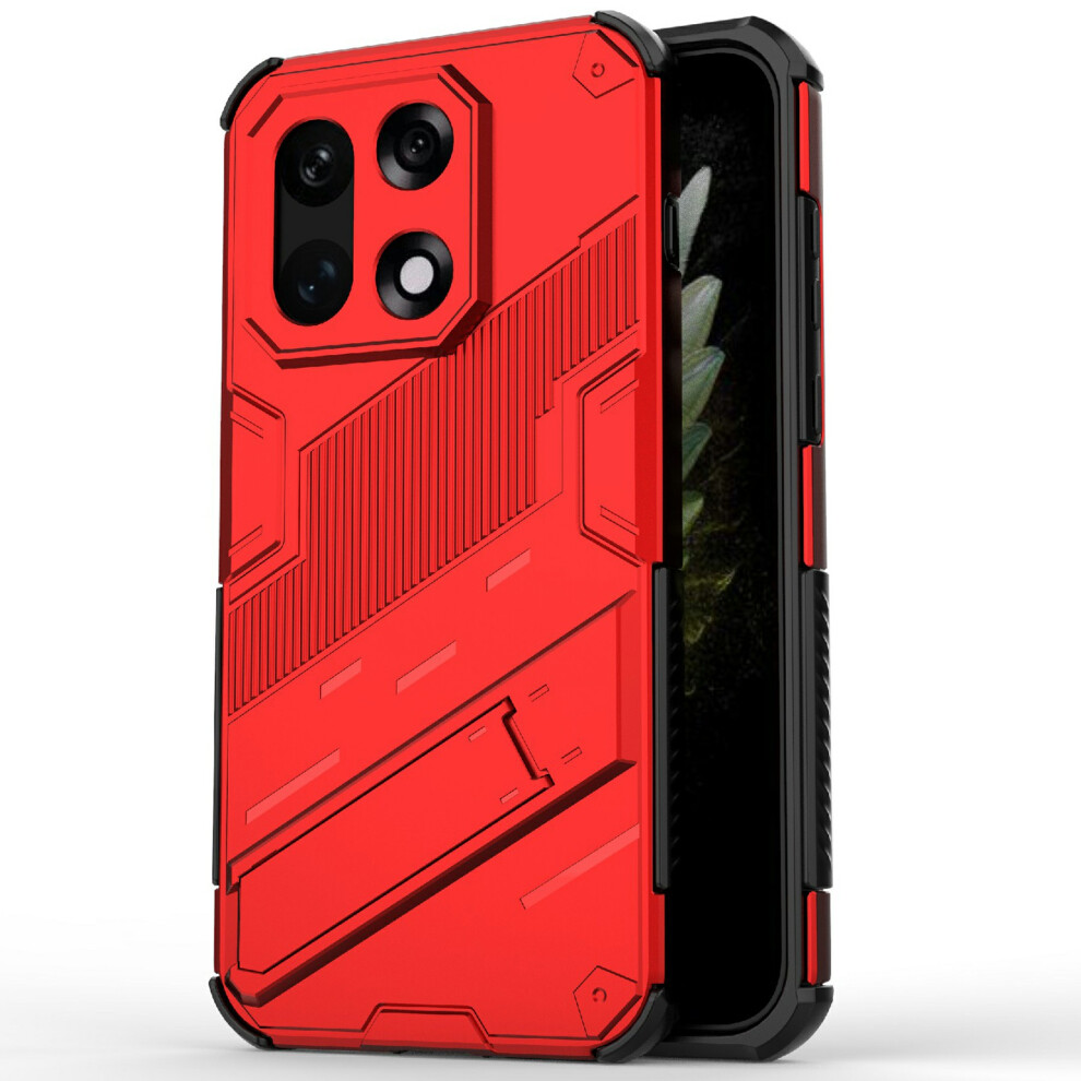(Red) For Oneplus 15 5G Case Pc + Tpu Shockproof Phone Cover With Kickstand Red 6914297443713
