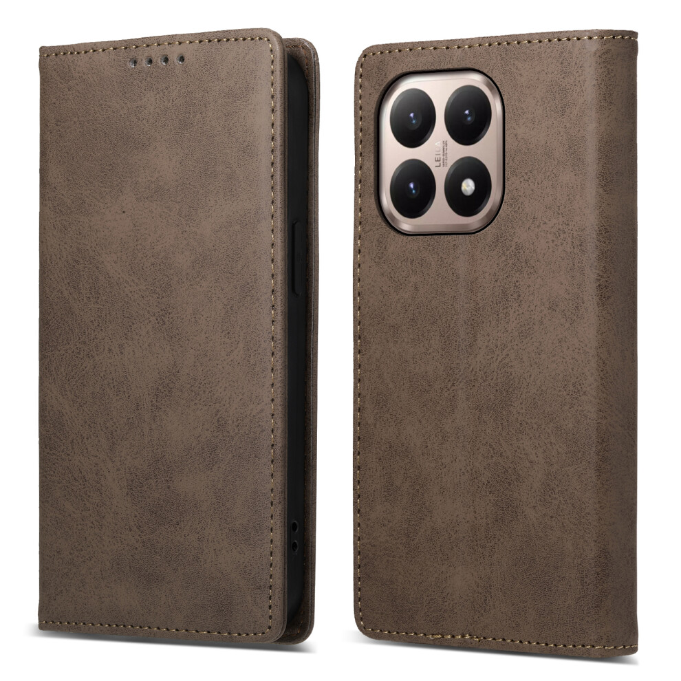 (Brown) For Xiaomi 15T Wallet Case Rfid Blocking Pu Leather Phone Cover Brown 6914295885188