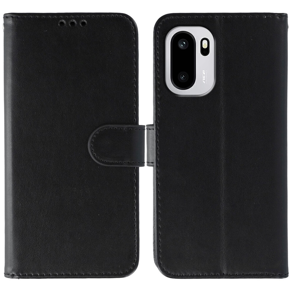 (Black) For Oneplus 15R 5G / Ace 6T 5G / Ace 6 5G Case Pu Leather Flip Wallet Phone Cover With Strap Black 6914291767495