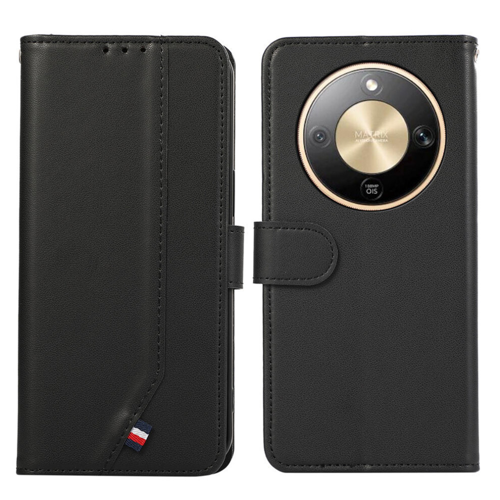 (Black) For Honor Magic8 Lite 5G / X9d 5G / X70 5G Case Rfid Blocking Flip Leather Phone Cover Black 6914296202960