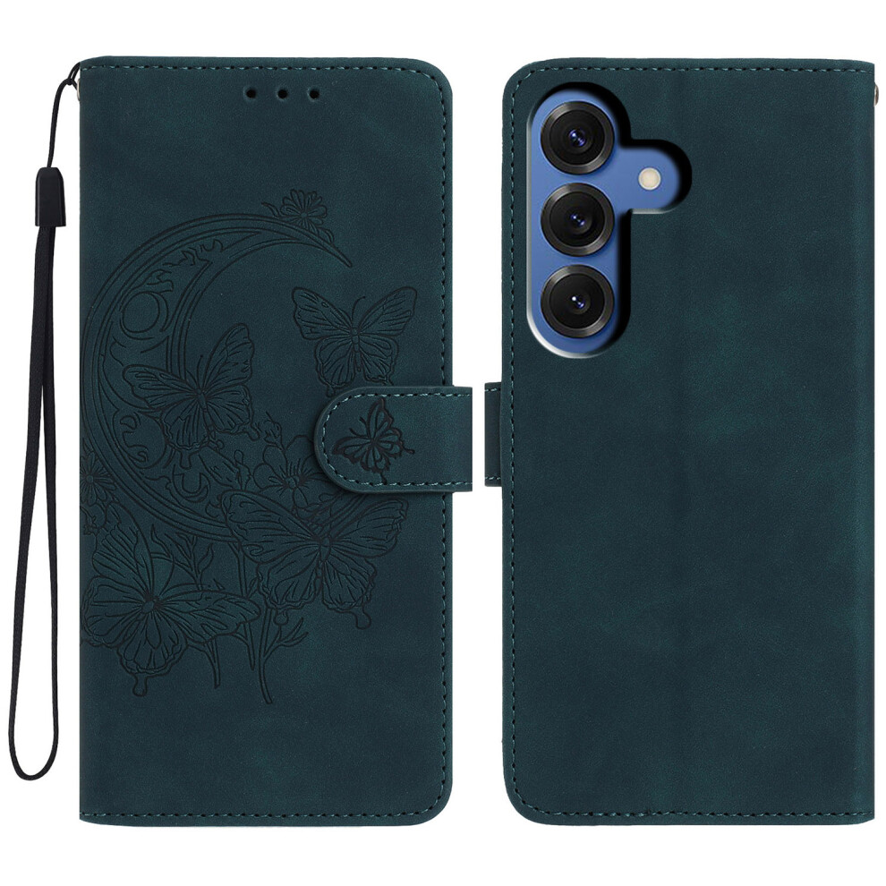 (Green) For Samsung Galaxy S26+ Case Butterfly Flower Imprinted Pu Leather Wallet Stand Phone Cover Green 6914293463647