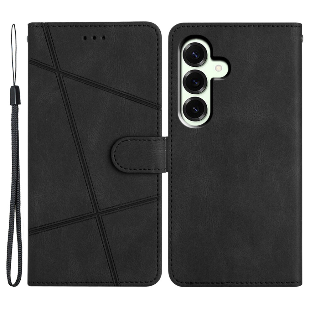 (Black) For Samsung Galaxy A57 5G Case Crazy Horse Texture Pu Leather Wallet Stand Phone Cover Black 6914291488635