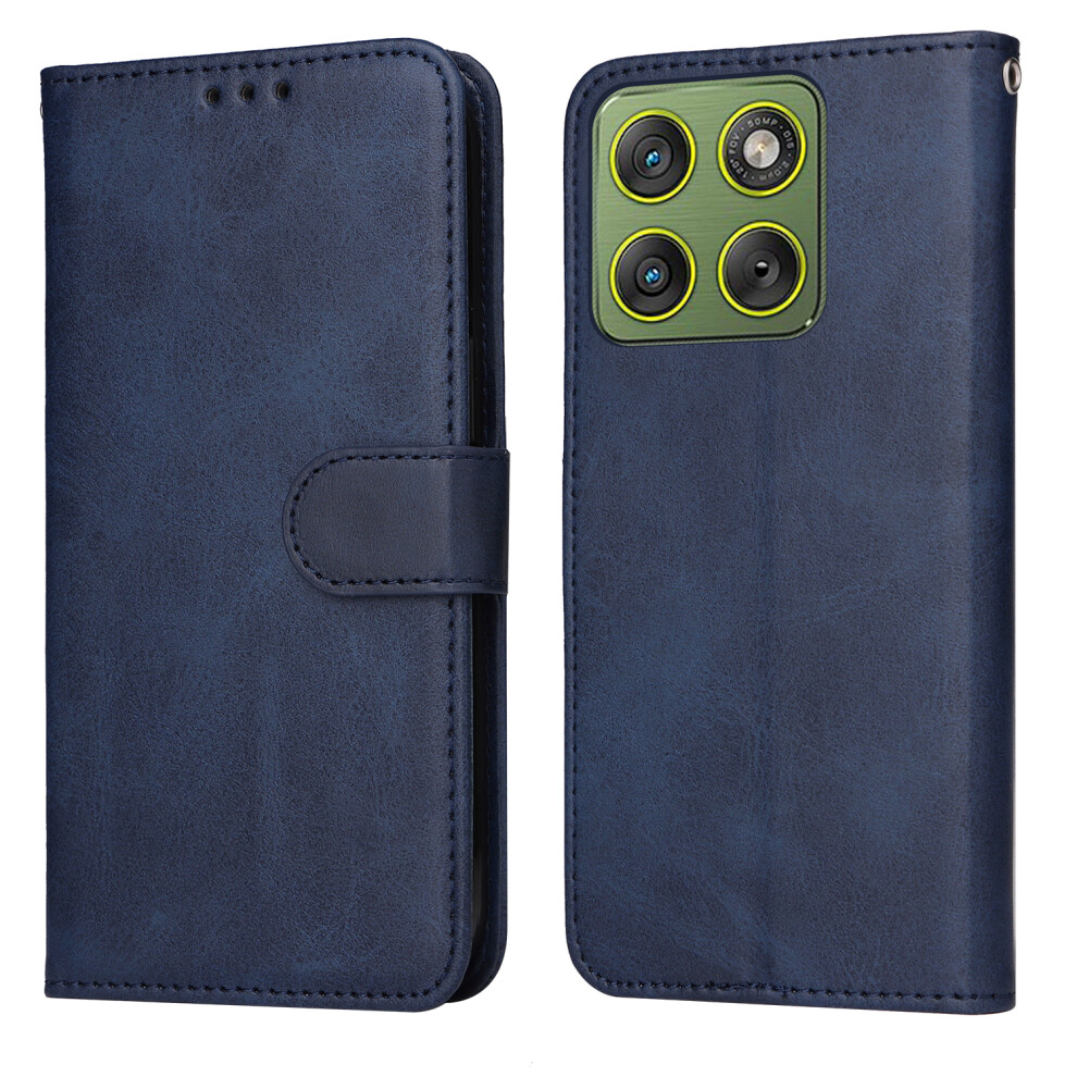 (Blue) For Motorola Edge 70 5G Case Wallet Pu Leather Folio Flip Phone Cover Blue 6914294279988