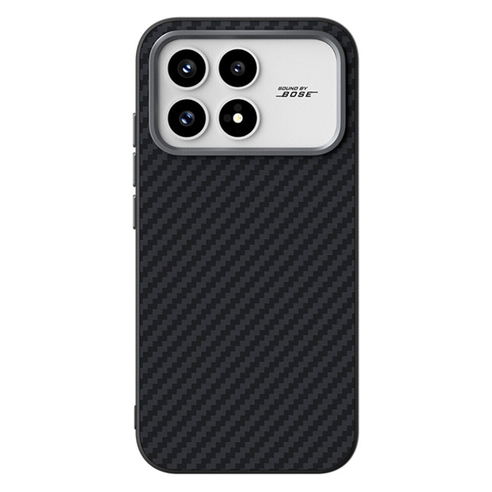 (Black) Abeel For Xiaomi Redmi K90 5G / Poco F8 Pro Magnetic Case Carbon Fiber Texture Back Cover Black 6914297705941