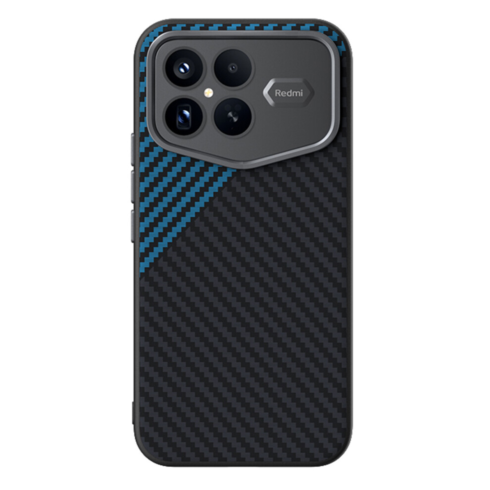 (Black / Blue) Abeel For Xiaomi Redmi K90 Pro Max Champion Edition Magnetic Case Carbon Fiber Texture Back Cover Blue,Black 6914298477427
