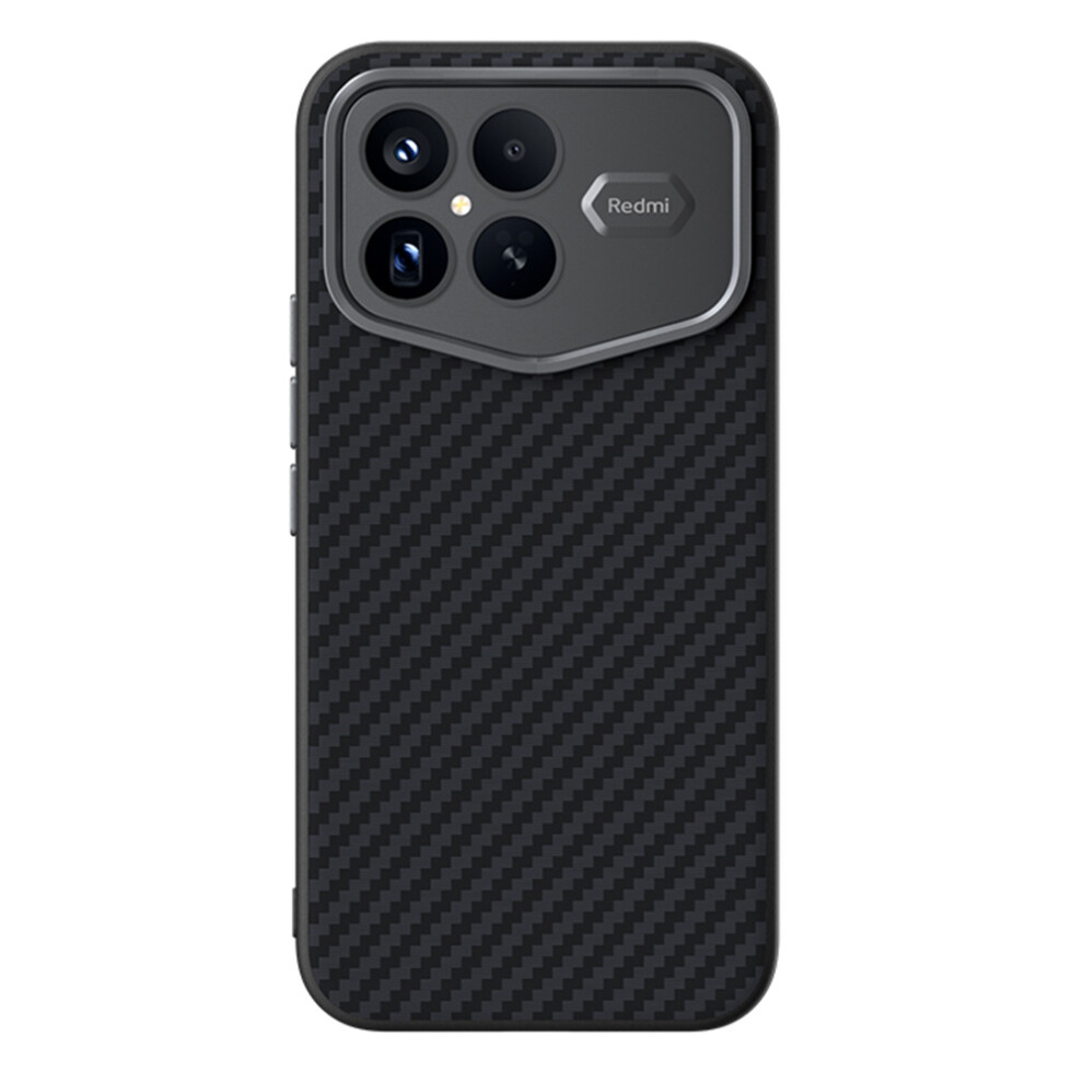 (Black) Abeel For Xiaomi Redmi K90 Pro Max Champion Edition Magnetic Case Carbon Fiber Texture Back Cover Black 6914290940035