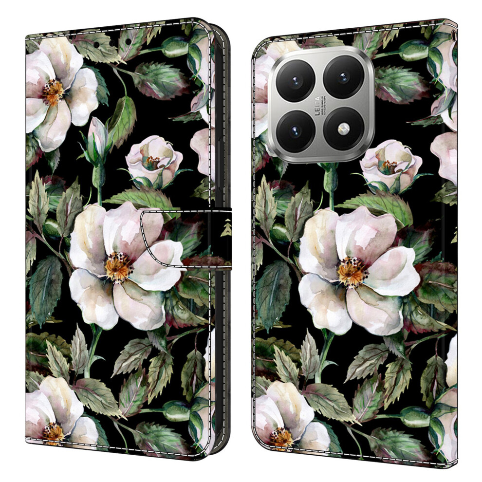 (Large Flower) For Xiaomi 15T Case Foldable Stand Wallet Pattern Printing Pu Leather Flip Phone Cover 6914292498398
