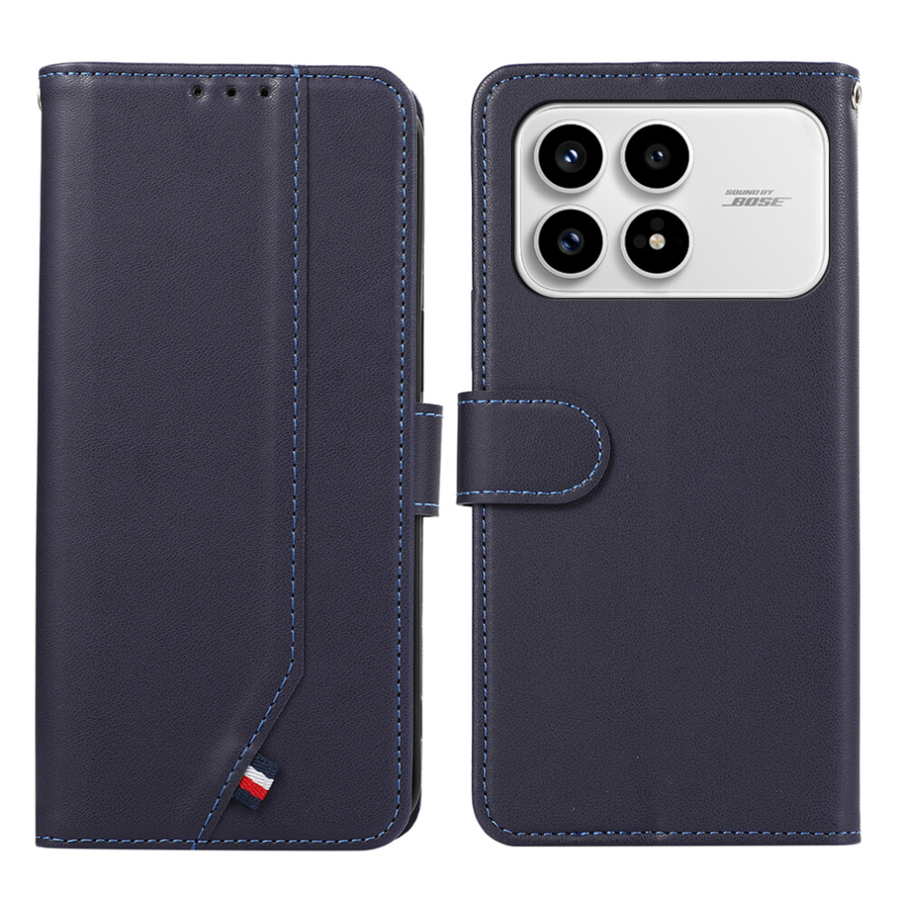 (Blue) For Xiaomi Redmi K90 5G / Poco F8 Pro Case Rfid Blocking Flip Leather Phone Cover Blue 6914290972739
