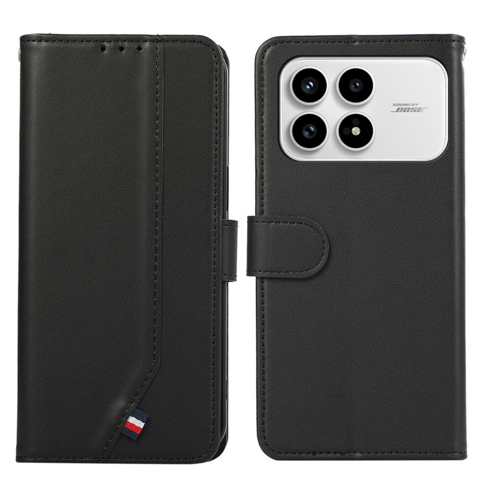 (Black) For Xiaomi Redmi K90 5G / Poco F8 Pro Case Rfid Blocking Flip Leather Phone Cover Black 6914299616467