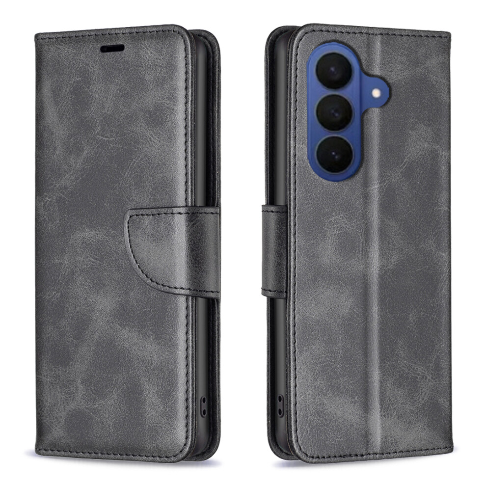 (Black) For Samsung Galaxy A27 Case Shockproof Pu Leather Cover With Wallet Card Slots Black 6914296561722