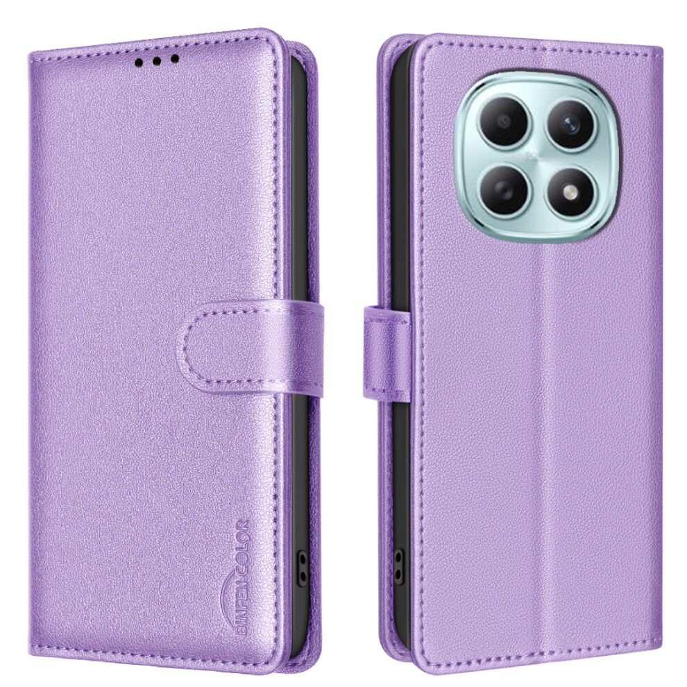 (Purple) Binfen Color For Xiaomi Redmi Note 15 Pro 4G (Global) Leather Case Bf32 Wallet Rfid Blocking Phone Cover Purple 6914295172110