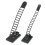 100Pcs 2 Sizes Adjustable Self-Adhesive Nylon Cable Straps Cable Ties Cord Clamp for wire management, Large and Small 8
