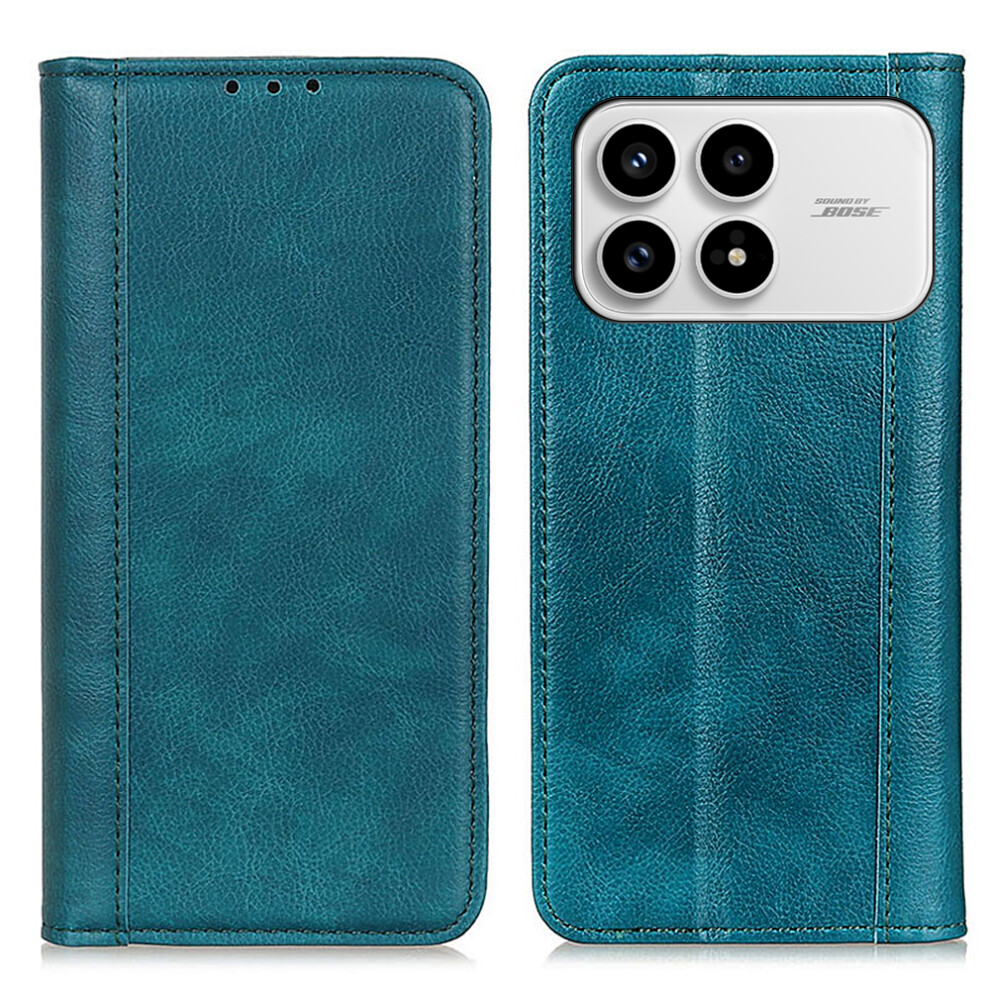 (Green) For Xiaomi Redmi K90 5G / Poco F8 Pro Stand Case Split Leather Litchi Texture Wallet Phone Cover Green 6914293909329
