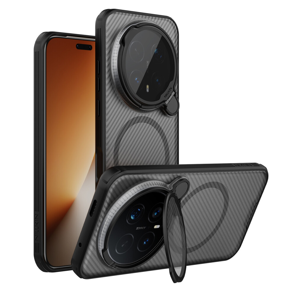 (Transparent ) Nillkin Camshield Prop Magnetic Series For Honor Magic8 Pro 5G Magnetic Case Clear Lens Lid Pc Tpu Phone Back Cover Black 6914290672226
