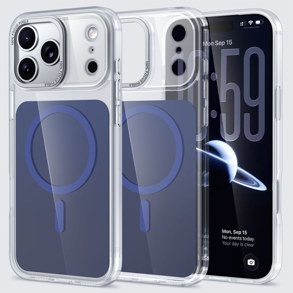 (Blue) For Iphone 17 Pro Case Skin-Touch Acrylic + Tpu Cover Compatible With Magsafe Blue 6914298586587