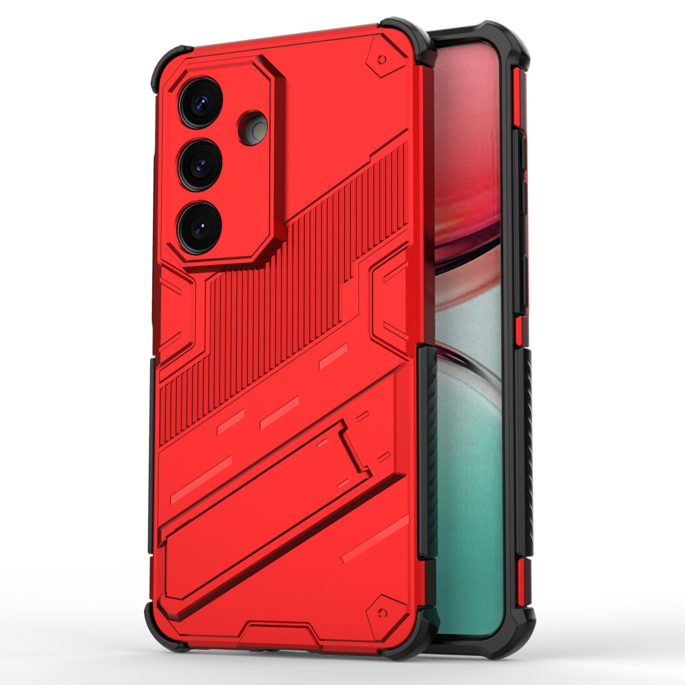 (Red) For Samsung Galaxy S26+ Case Pc + Tpu Shockproof Phone Cover With Kickstand Red 6914294042308