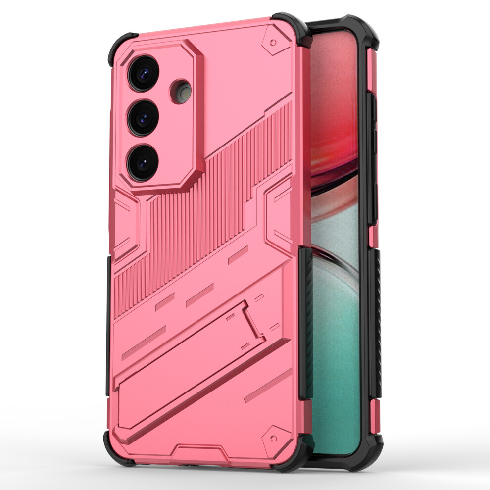 (Rose) For Samsung Galaxy S26+ Case Pc + Tpu Shockproof Phone Cover With Kickstand 6914298792698