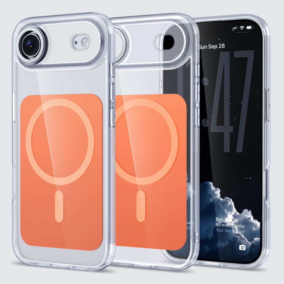 (Orange) For Iphone Air Case Skin-Touch Acrylic + Tpu Cover Compatible With Magsafe Orange 6914297805955