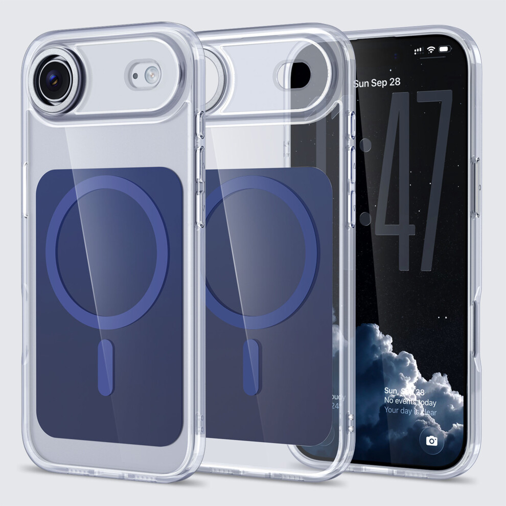(Blue) For Iphone Air Case Skin-Touch Acrylic + Tpu Cover Compatible With Magsafe Blue 6914290858972