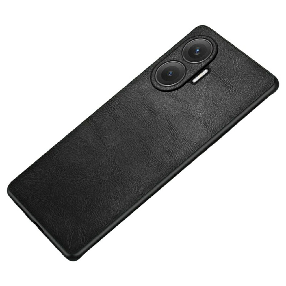 (Black) For Xiaomi Redmi Turbo 4 Pro 5G Case Retro Leather Coated Pc + Tpu Phone Cover Black 6914297268545