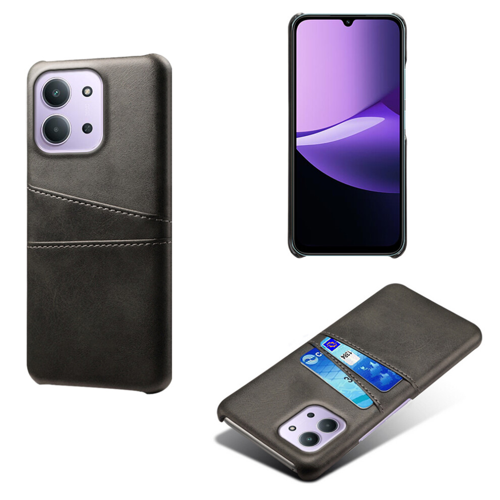 (Black) Phone Case For Xiaomi Redmi 15C 4G (Eu) (173Mm) / Redmi 15C 5G (Eu) (173Mm) / Poco C85 4G (173Mm) Dual Card Slots Pu Lea Black 6914297412009