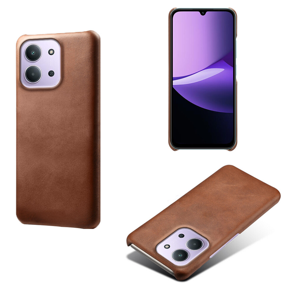 (Brown) Phone Case For Xiaomi Redmi 15C 4G (Eu) (173Mm) / Redmi 15C 5G (Eu) (173Mm) / Poco C85 4G (173Mm) Calf Texture Pu Leathe Brown 6914298816417