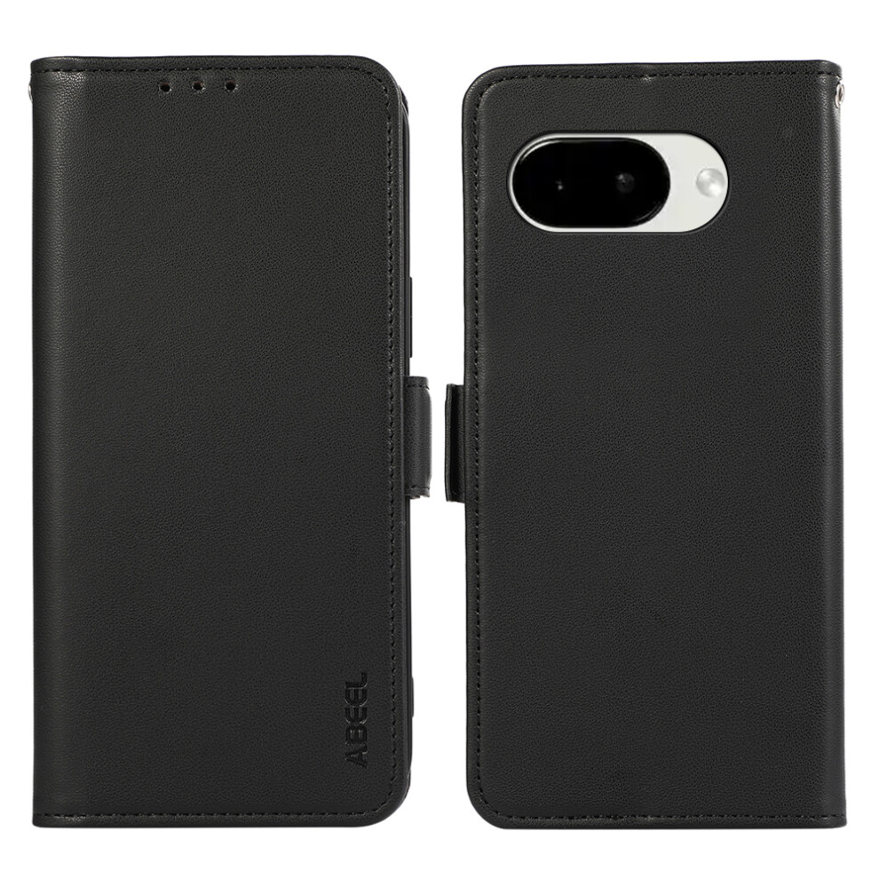 (Black) Abeel For Google Pixel 10A Case Leather Phone Cover With Rfid Blocking Wallet Black 6914290793334