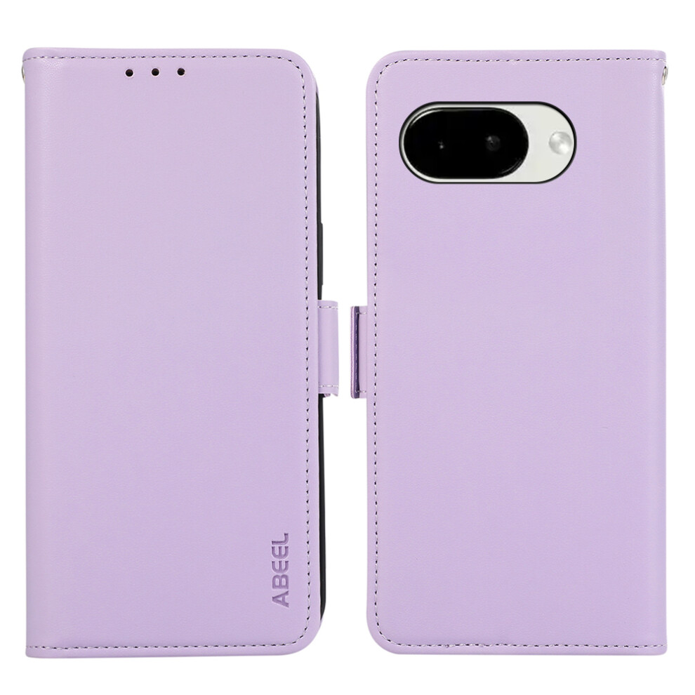 (Purple) Abeel For Google Pixel 10A Case Leather Phone Cover With Rfid Blocking Wallet Purple 6914293846358