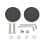 2PCS Replacement Luggage Casters Practical Design Noise Reduction Rollers 63 black 1