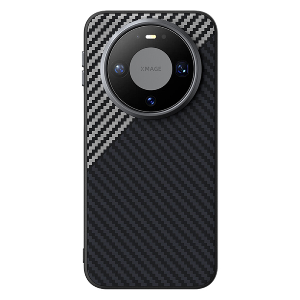 (Black / Silver) Abeel For Huawei Mate 80 Magnetic Case Carbon Fiber Texture Phone Back Cover Black,Silver 6914293010926