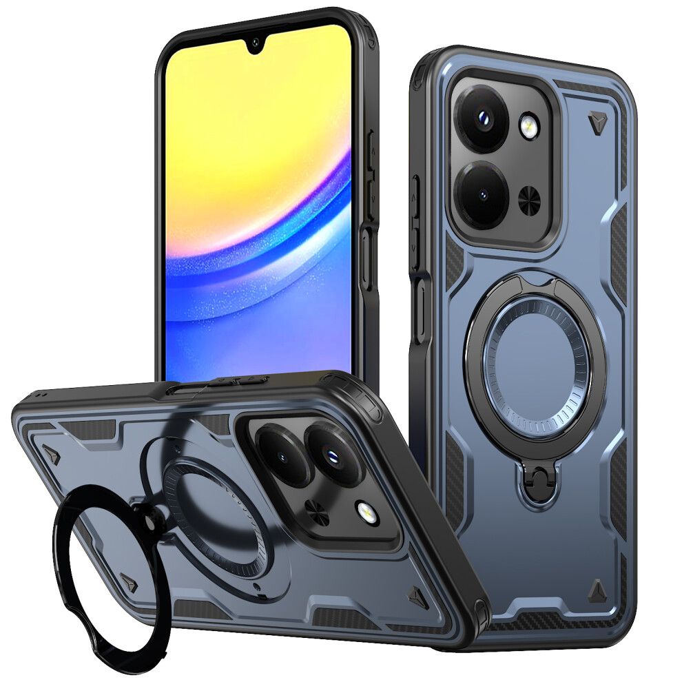 (Blue) Phone Case For Xiaomi Redmi 15C 5G (Eu) (173Mm) / 4G (Eu) (173Mm) / Poco C85 4G (173Mm) Magnetic Case Military Prote Blue 6914294699649