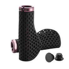 1Pair Shock Absorption Handle Bar Cover Waterproof Mountain Bike Grips Pink