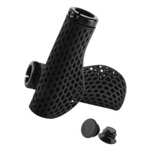 1Pair Hollow Road Bike Handle Cuffs Cover Shock Absorption Handle Bar Cover Black