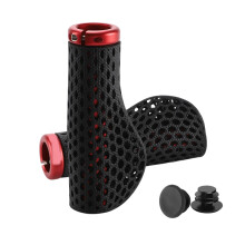 1Pair Nonslip Hollow Bike Handle Grips for Enhanced Cycling Control Enduring Red