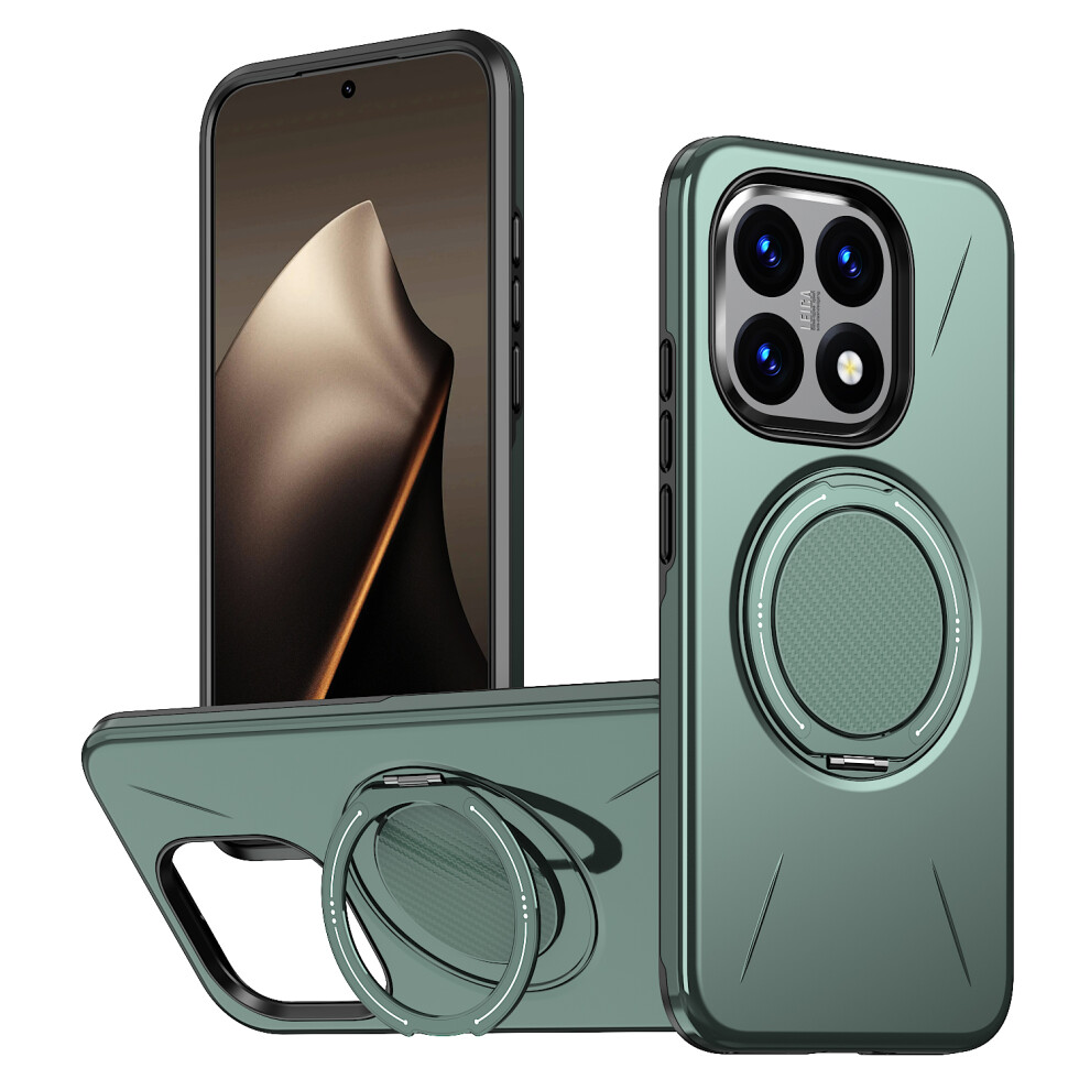 (Green) For Xiaomi 15T Magnetic Case Tpu + Pc Back Cover With Rotating Kickstand Green 6914296313284