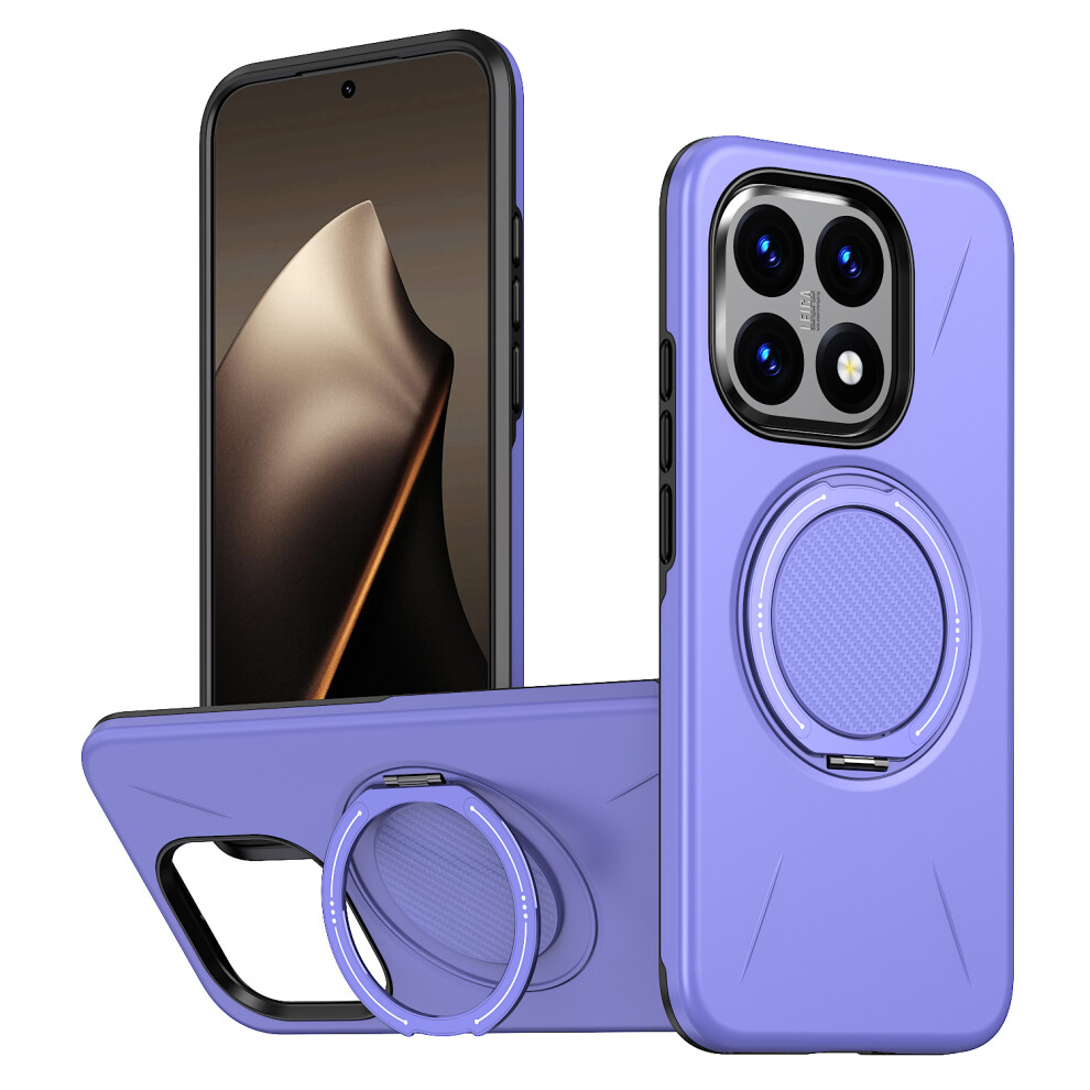 (Purple) For Xiaomi 15T Magnetic Case Rotating Kickstand Tpu + Pc Phone Cover - Blue Blue,Purple 6914296044287