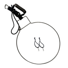 Fish Stringer with Retractable Spring Hook Heavy Duty Stainless Fish Holder Black