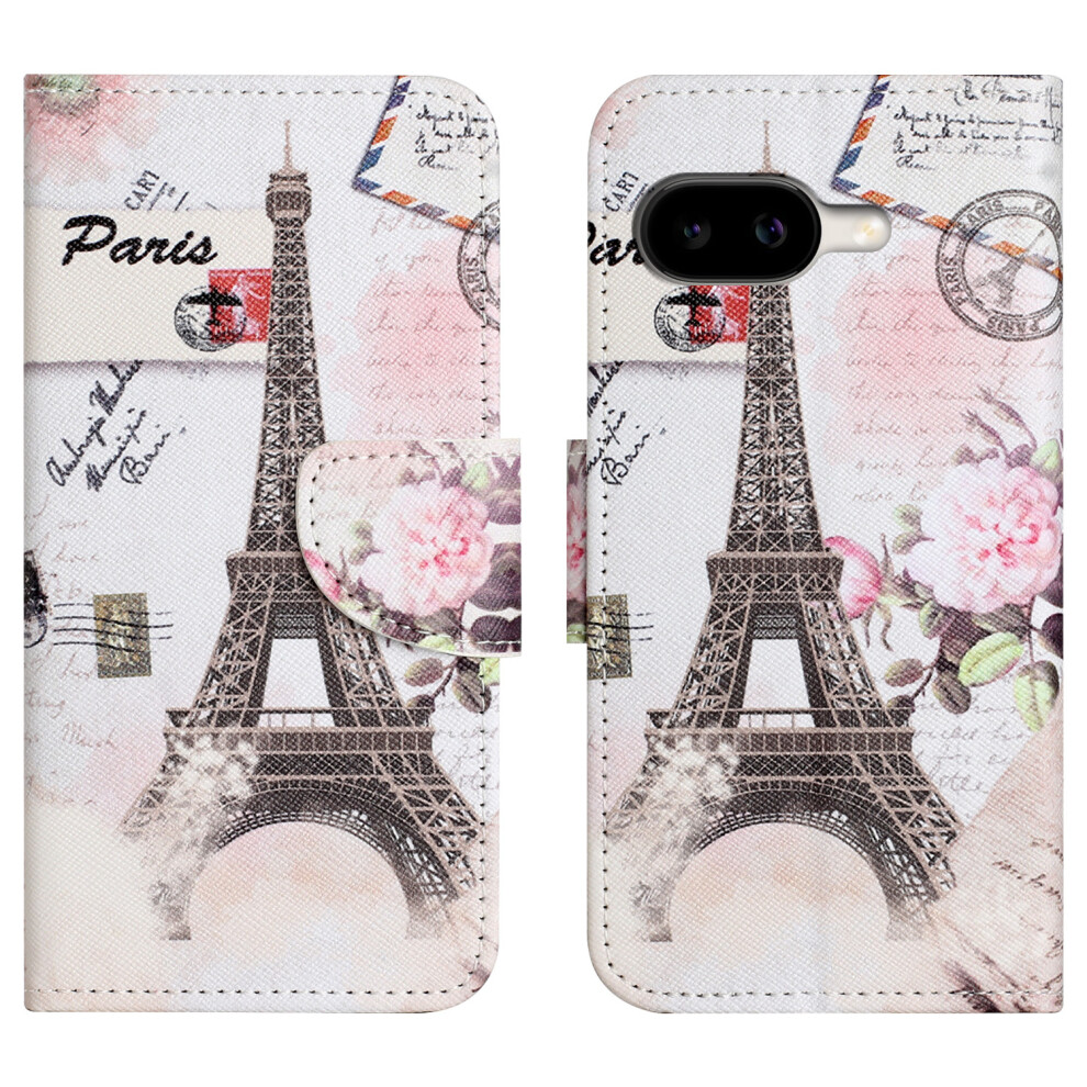 (Tower) For Google Pixel 10A Case Pattern Printing Cross Texture Leather Phone Cover 6914295828963