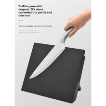 Magnetische Houder voor Messen, Zwart Hout, Messenstandaard, Kookorganizer, Schede, Keukenaccessoires, Chef-Gadgets, Keukengereedschap voor Thuis