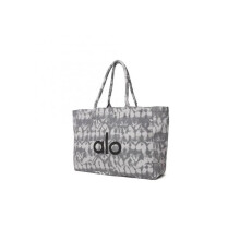 (gray) Alo Yoga Gray Tie Dye Large Canvas Tote Bag Gym Alo yoga bag