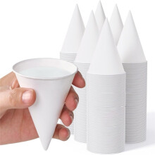 200 Count 4.5 OZ Snow Cone Cups, Ideal for Water, Ice Cream, Shaved Ice - Perfect for Parties, Gyms, Festivals
