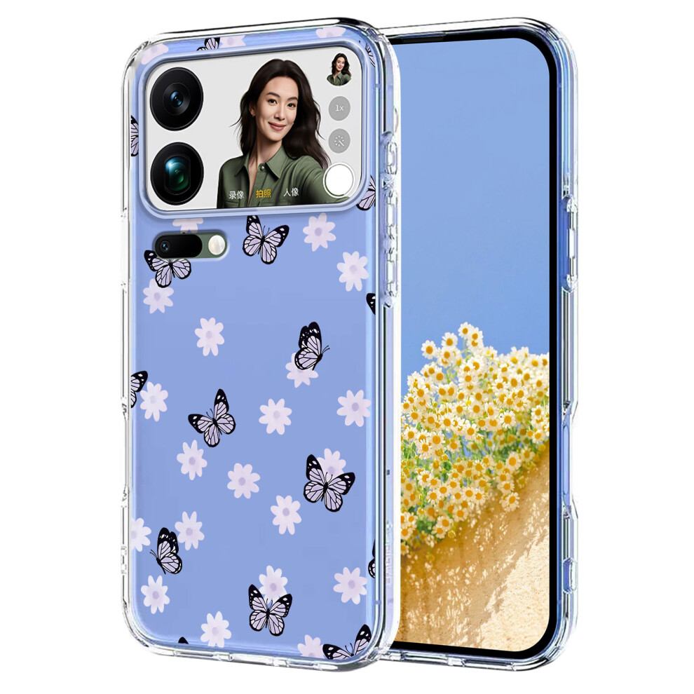(Butterflies) For Xiaomi 17 Pro Max Case Butterfly Floral Pattern Printing Tpu Phone Back Cover 6914299251248