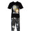Rick And Morty (M, Black/White) Rick And Morty Mens Grid Pyjama Set 4