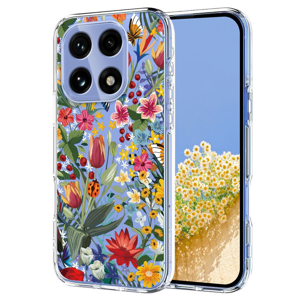 (Lilies) For Oneplus 15 5G Case Butterfly Floral Pattern Printing Tpu Phone Back Cover 6914292037016